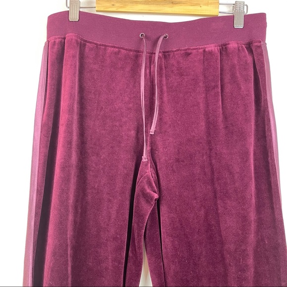 SBJ Active Maroon Velour Joggers Size L - Picture 3 of 7